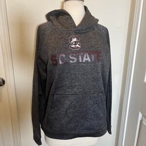 Adidas grey and burgundy medium SC State hoodie